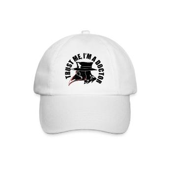 Trust Me I'm A Doctor, Physician, Plague Doctor - Baseball Cap - white/white - Front