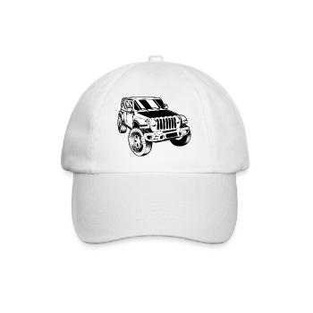 Véhicules hors route | | de voiture hors route Voiture militaire | Camion - Casquette classique - blanc/blanc - Devant