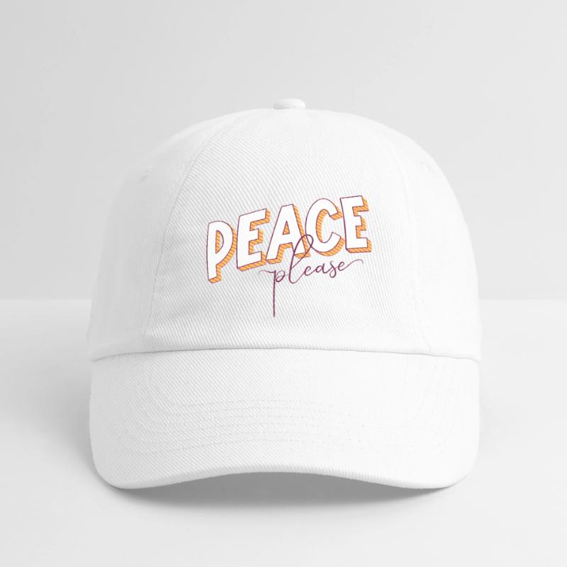 Peace Please Please Peace Saying Scripture Call Baseball Cap