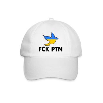 fck ptn - Baseball Cap - white/white - Front