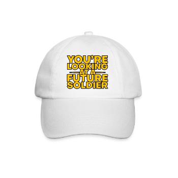 You're Looking At A Future Soldier 3 - Baseballkappe - Weiß/Weiß - Vorne