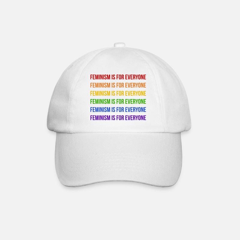 Feminism is for Everyone Rainbow - Baseballkappe - Weiß/Weiß