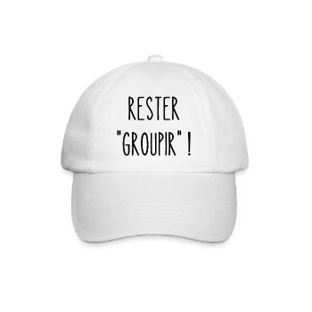 rester groupir - Casquette classique - blanc/blanc - Devant