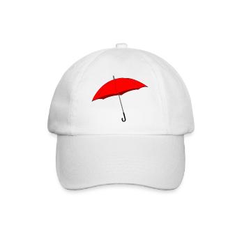 Red umbrella - Baseball Cap - white/white - Front