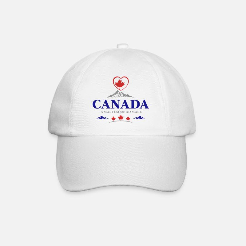 Kanada Vancouver Montreal Toronto Maple Leaf Berge - Baseballkappe - Weiß/Weiß