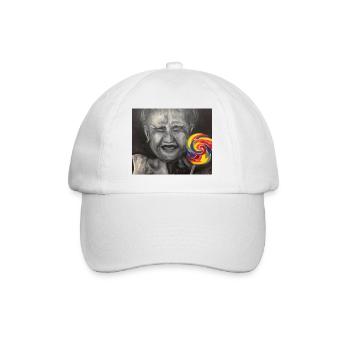 YOUNG AT HEART - Baseball Cap - white/white - Front