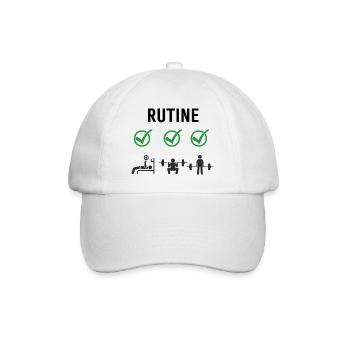 Gym Deadlifts Workout love - ma déroute de fitness de passe-temps - Casquette classique - blanc/blanc - Devant