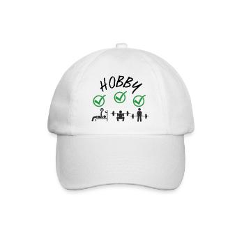 Gym Kreuzheben Workout Liebe - mein Fitness-Hobby - Baseballkappe - Weiß/Weiß - Vorne