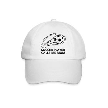 Football Mama noir - Casquette classique - blanc/blanc - Devant
