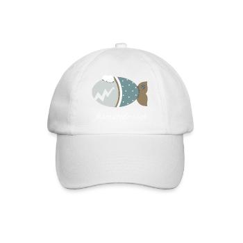 Kuschelfisch Zombiefisch fischstyle-isch - Baseballkappe - Weiß/Weiß - Vorne