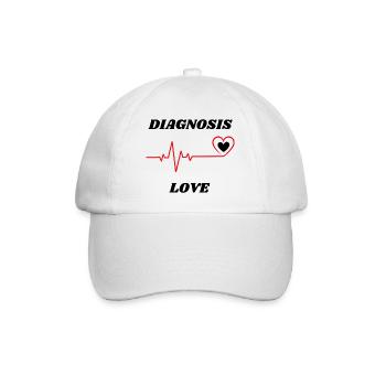 Diagnose Liebe - Baseballkappe - Weiß/Weiß - Vorne