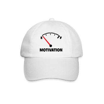Die Motivation ist bei Null. Nachfüllen so * - Baseballkappe - Weiß/Weiß - Vorne