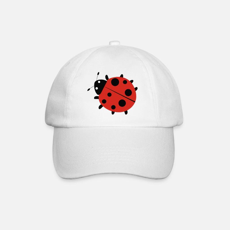 Marienkäfer Glück Glücksbringer Geschenk - Baseballkappe - Weiß/Weiß