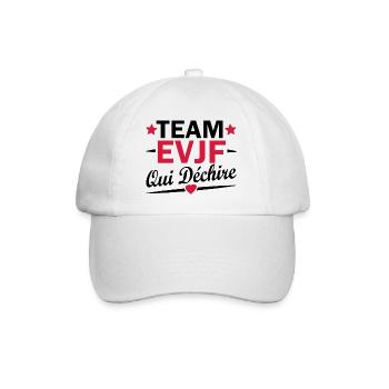 Team evjf qui déchire / humour evjf - Casquette classique - blanc/blanc - Devant