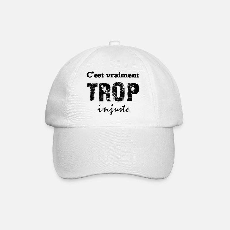 c'est vraiment trop injuste - Casquette classique - blanc/blanc