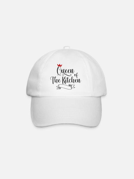 Queen of the Kitchen - Baseballkappe - Weiß/Weiß