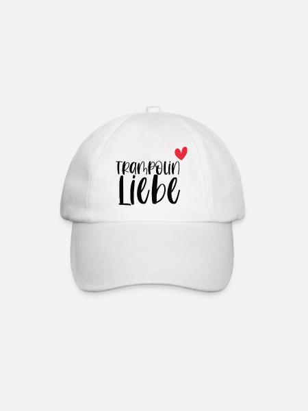 Trampolin Liebe Jumping Fitness Geschenk - Baseballkappe - Weiß/Weiß