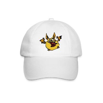Petit monstre poilu avec des ailes - Casquette classique - blanc/blanc - Devant
