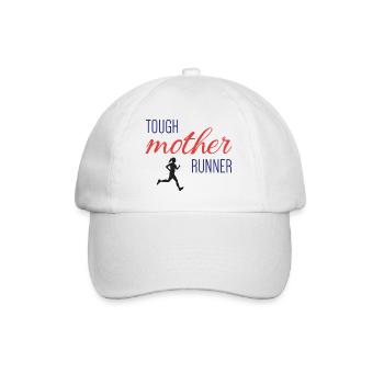 Tough Mother Runner - Baseballkappe - Weiß/Weiß - Vorne