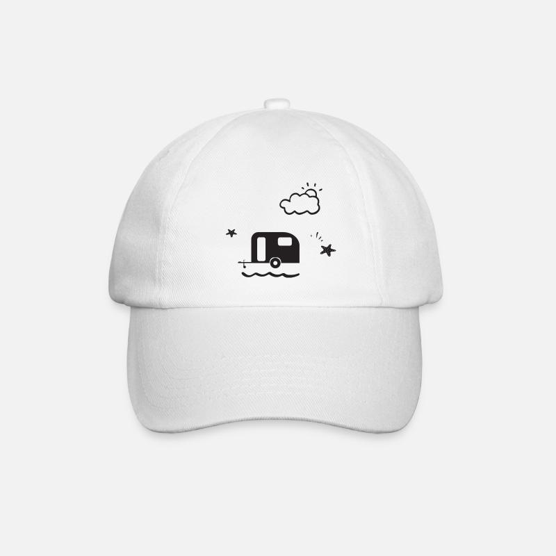 Caravane Mobile House Freedom Beach Sun Cloud - Casquette classique - blanc/blanc