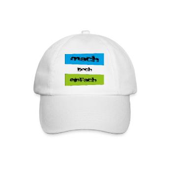 mach doch einfach - Baseballkappe - Weiß/Weiß - Vorne
