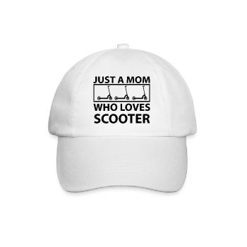 E-Scooter E-Roller Scooter - Baseballkappe - Weiß/Weiß - Vorne