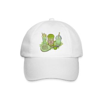 Padel Paddle Raquette Tennis Sport I Cadeau - Casquette classique - blanc/blanc - Devant
