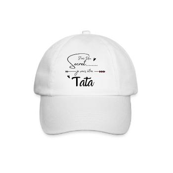 Je vais être tata - Casquette classique - blanc/blanc - Devant