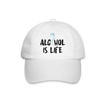 Bière Vin Whisky Schnaps Alcool - Casquette classique - blanc/blanc - Devant