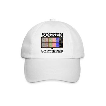 Sockensortierer - Baseballkappe - Weiß/Weiß - Vorne