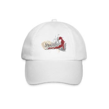 Yoga style for you and your best friend - Baseball Cap - white/white - Front