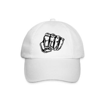 Crâne Faust - Casquette classique - blanc/blanc - Devant