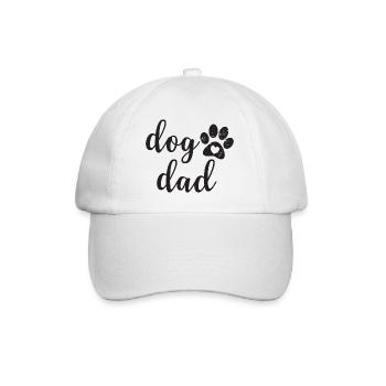 Dog Dad - Baseball Cap - white/white - Front