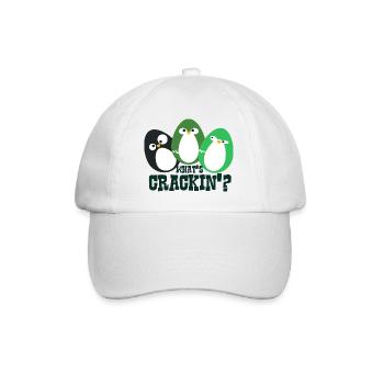 Penguin eggs! - Baseball Cap - white/white - Front