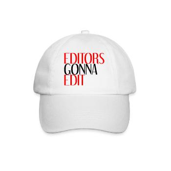 Les éditeurs vont à Edit 4 - Casquette classique - blanc/blanc - Devant