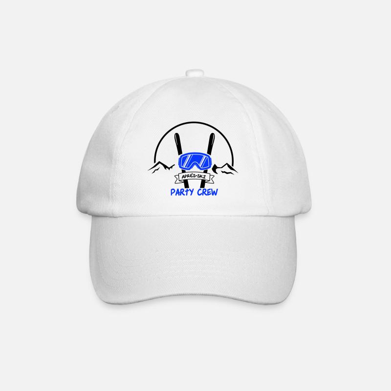 apres ski party crew - Baseballkappe - Weiß/Weiß