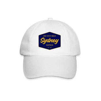 Sydney Sign Vintage Font - Baseball Cap - white/white - Front