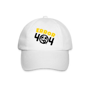 Error 404 Not Found - Baseball Cap - white/white - Front