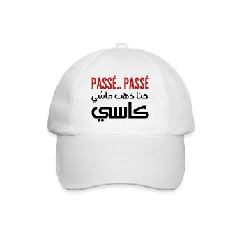 Passé passé hna dheb mechi cassé - Casquette classique - blanc/blanc - Devant