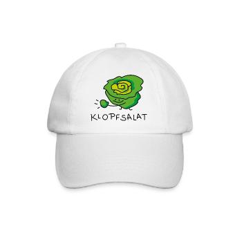 Salat lustig - Baseballkappe - Weiß/Weiß - Vorne