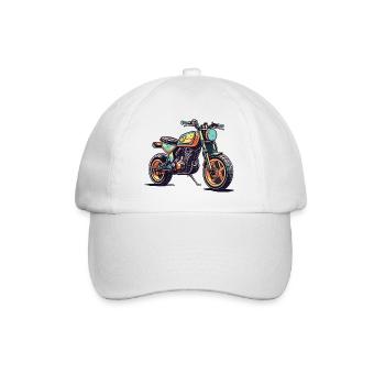 Moto - Casquette classique - blanc/blanc - Devant
