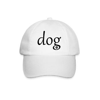 Dog Hund - Baseball Cap - white/white - Front