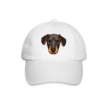 Doberman Trainer Doberman Dog Doberman Puppy - Baseball Cap - white/white - Front