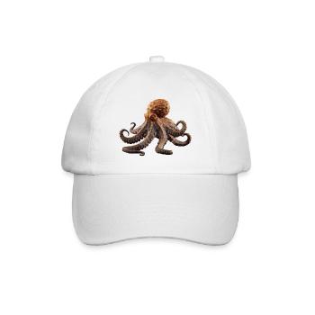 Kraken können Farbe und Textur ändern - Baseballkappe - Weiß/Weiß - Vorne