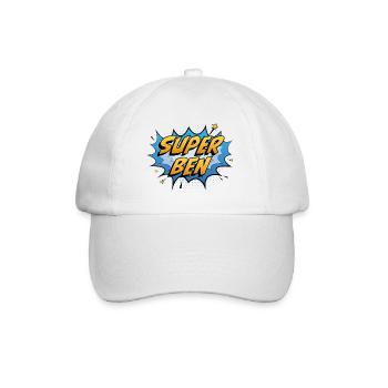 Super Ben - Baseballkappe - Weiß/Weiß - Vorne