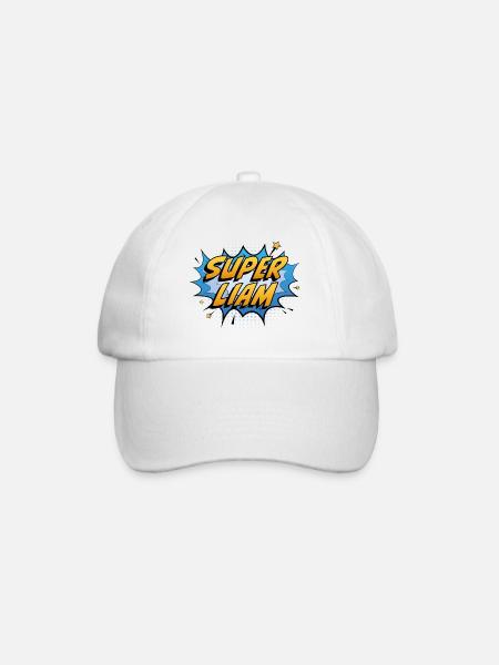 Super Liam - Baseballkappe - Weiß/Weiß