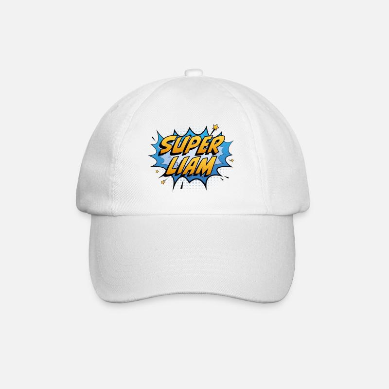 Super Liam - Baseballkappe - Weiß/Weiß