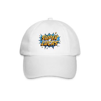Super Lucas - Baseballkappe - Weiß/Weiß - Vorne