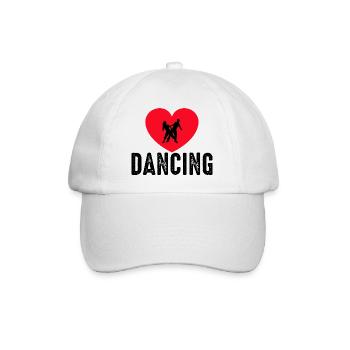 Dancing Dance Music - Baseballkappe - Weiß/Weiß - Vorne