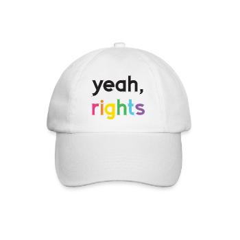 Pride Month LGBT - Yeah, Rights - Baseball Cap - white/white - Front